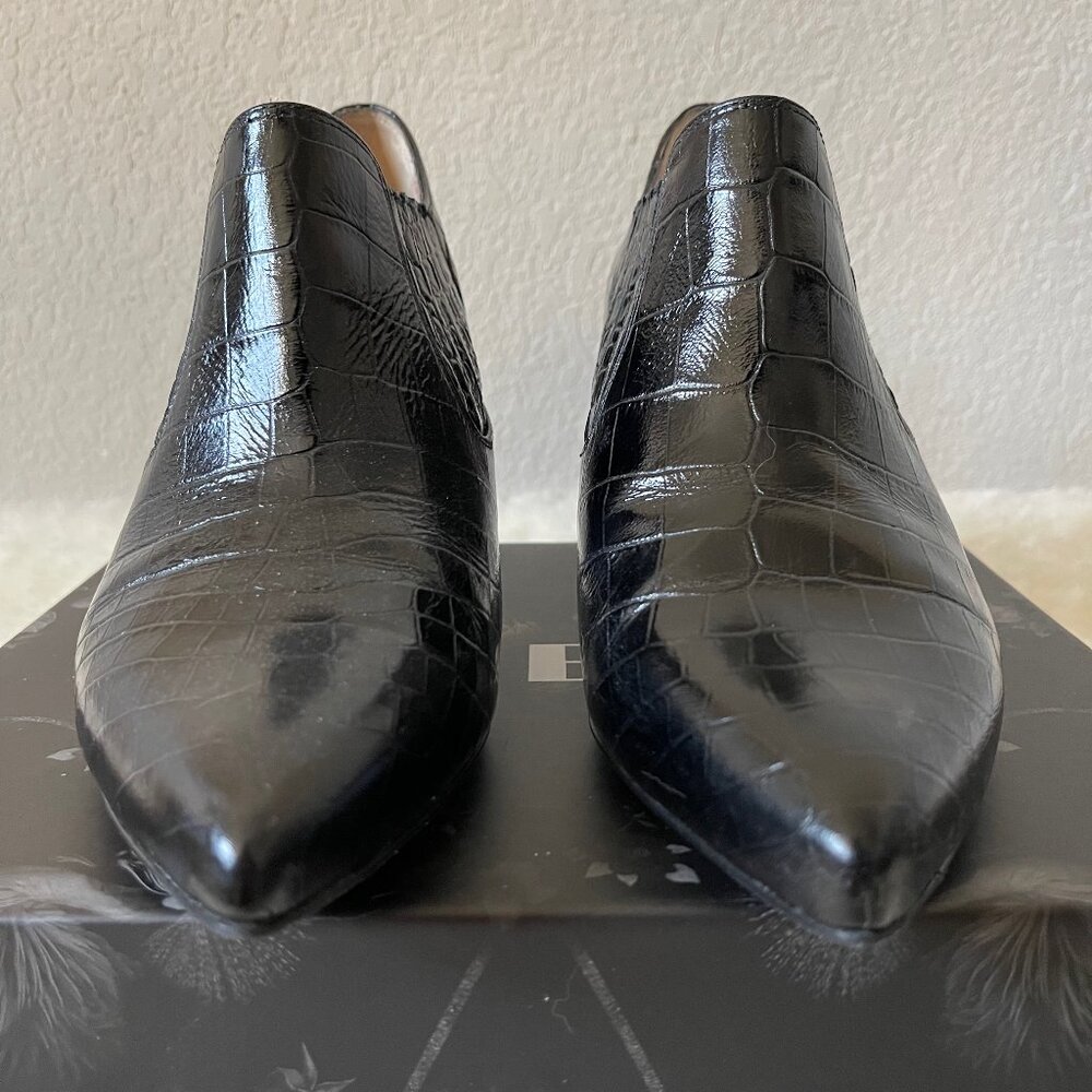 Inez Marisol 70 in Black Croco Emboss size 10.5 standard - Picture 2 of 12